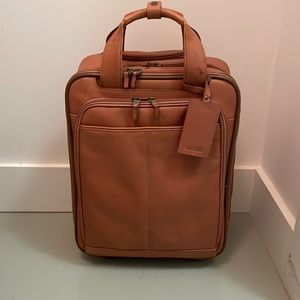 COPY - All Leather Hartmann Traveling Rolling Suitcase